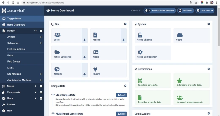 Tutorial Membuat Website dengan Joomla